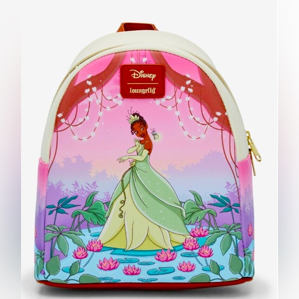 Loungefly Tiana Bayou Sunset Mini Backpack NWT